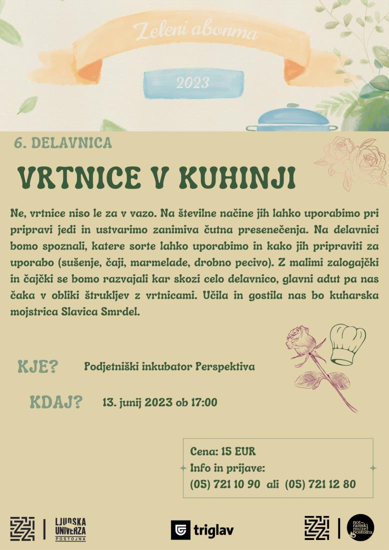 vrtnice v kuhinji